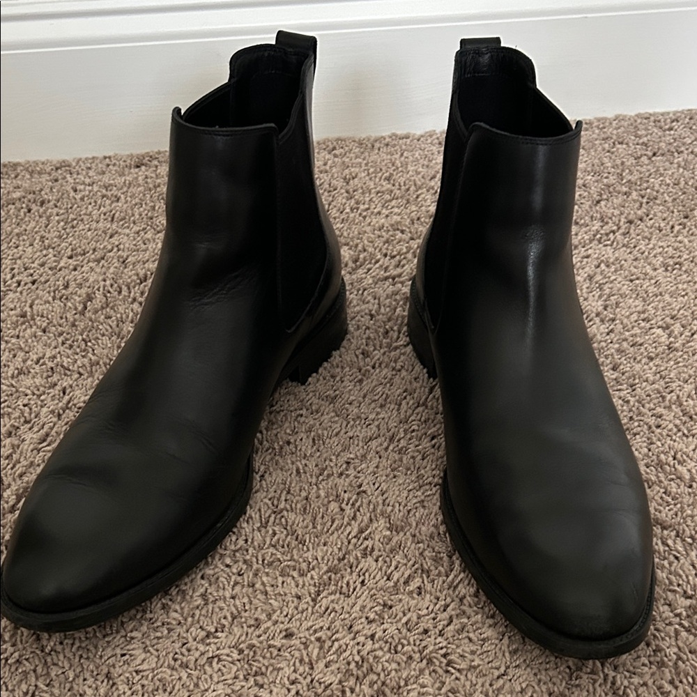 Cole Haan Black Leather Men's Boots